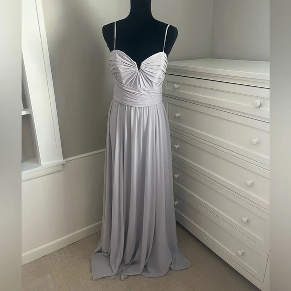 Amsale Bella Bridal Dress in Ice size 8 - Picture 1 of 5